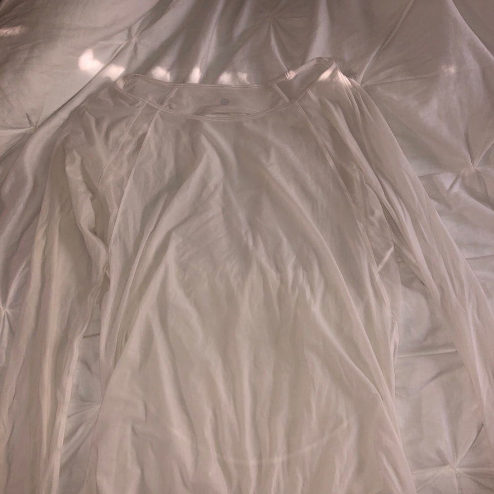 Lululemon white long sleeve top